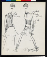 Cashin's illustrations of sweater designs for Ballantyne of Peebles