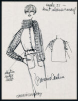 Cashin's illustrations of ready-to-wear designs for Russell Taylor, Fall 1980 collection. b056_f03-19