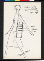 Cashin's illustrations of handbag designs for Meyers