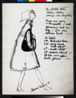 Cashin's illustrations of handbag designs for Coach. f10-20