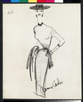 Cashin's illustrations of knit ensembles designed for Guttman Brothers. f07-10