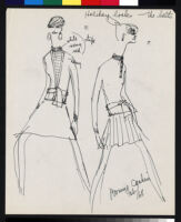 Cashin's illustrations of sweater designs for Ballantyne of Peebles, in triplicate