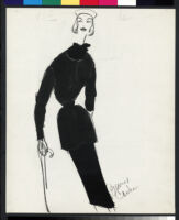 Cashin's illustrations of knit ensembles designed for Guttman Brothers. f06-05