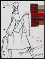 Cashin's illustrations of ready-to-wear designs for Russell Taylor, Fall 1978 collection. f03-09