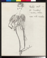 Cashin's illustrations of fur coat designs for Fantasia Furs. f10-11