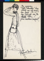 Cashin's illustrations of handbag designs for Meyers