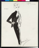 Cashin's illustrations of knit ensembles designed for Guttman Brothers. f07-22