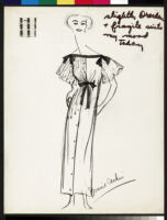 Cashin's illustrations of robe designs. b070_f05-37