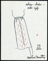 Cashin's illustrations of ready-to-wear designs for Russell Taylor, pant and skirt styles. b054_f03-03