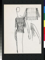 Cashin's illustrations of sweater designs for The Knittery