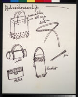 Cashin's illustrations of handbag designs for Coach (handbags only)