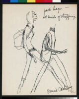 Cashin's illustrations of handbag designs for Meyers