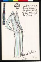 Cashin's illustrations of loungewear designs for Evelyn Pearson