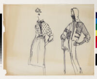 Cashin's ready-to-wear design illustrations for Russell Taylor, Cashin Country Knit division