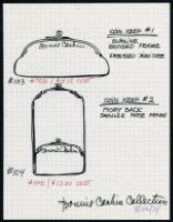 Cashin's illustrations of handbag and wallet designs for unproduced "Bonnie Cashin Collection." f02-04