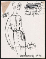 Cashin's illustrations of ready-to-wear designs for Russell Taylor, Spring 1980 collection. b055_f06-25