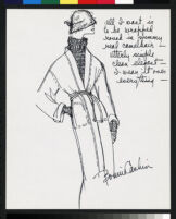 Cashin's ready-to-wear design illustrations for Russell Taylor, Cashin Country Knits division