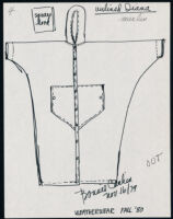 Cashin's illustrations of ready-to-wear designs for Russell Taylor, Fall 1980 collection. b048_f02-04