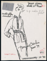 Cashin's illustrations of ready-to-wear designs for Russell Taylor, Spring 1980 collection. b055_f05-18