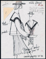 Cashin's illustrations of ready-to-wear designs for Russell Taylor, Spring 1980 collection. b055_f05-14