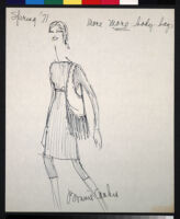 Cashin's illustrations of handbag designs for Coach