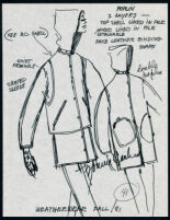 Cashin's illustrations of ready-to-wear designs for Russell Taylor, Fall 1981 collection. b050_f02-03