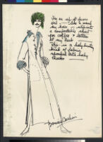 Cashin's illustrations of loungewear designs for Evelyn Pearson