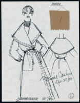 Cashin's illustrations of ready-to-wear designs for Russell Taylor, Spring 1982 collection. f01-06