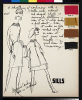 Cashin's illustrations of sweater designs marketed by Sills and Co