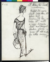 Cashin's illustrations of knit ensembles designed for Guttman Brothers. f07-26