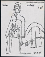 Cashin's illustrations of ready-to-wear designs for Russell Taylor, Spring II 1980 collection. f09-12