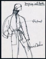 Cashin's illustrations of ready-to-wear designs for Russell Taylor, discarded from collection. b053_f05-06