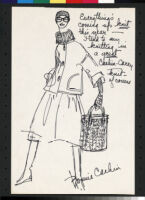 Cashin's illustrations of handbag designs for Meyers