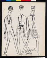 Cashin's illustrations of sweater designs for Ballantyne of Peebles