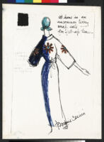 Cashin's illustrations of loungewear designs for Evelyn Pearson