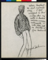 Cashin's illustrations of handknit sweater designs for The Knittery