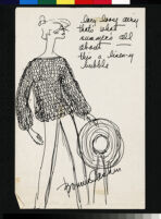 Cashin's illustrations of sweater designs for The Knittery