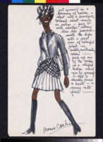 Cashin's essay and fashion design illustrations featuring black models