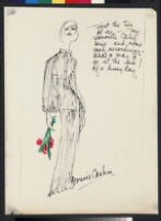 Cashin's illustrations of loungewear designs for Evelyn Pearson