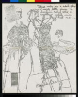 Cashin's illustrations of sweater designs for The Knittery