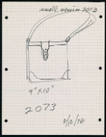 Cashin's rough sketches of handbag designs