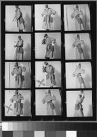 Contact sheets of Cashin's ready-to-wear designs for Sills and Co. Folder 3 of 3