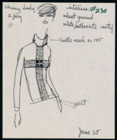 Cashin's illustrations of knitwear designs. b183_f04-14