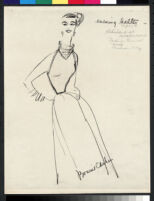 Cashin's illustrations of knit ensembles designed for Guttman Brothers. f08-07