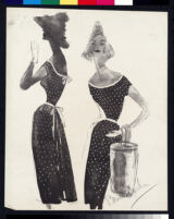 Cashin's illustrations of knit ensembles designed for Guttman Brothers. f06-01