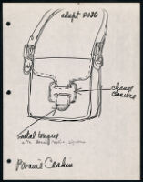 Cashin's rough sketches of handbag designs