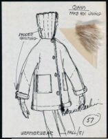 Cashin's illustrations of ready-to-wear designs for Russell Taylor, Fall 1981 collection. b050_f02-19