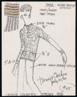 Cashin's illustrations of ready-to-wear designs for Russell Taylor, Spring 1980 - 1981 collection. b057_f03-11