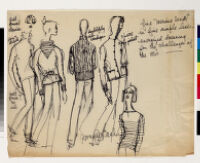 Cashin's ready-to-wear design illustrations for Russell Taylor, Cashin Country Knit division