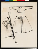 Cashin's ready-to-wear design illustrations for Sills and Co., 2 labeled for "Vogue."